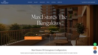 Screenshot of Max Estates The Bungalows – Discover a New Standard of Luxury