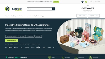 Screenshot of Thinkink Packaging