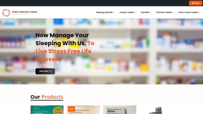 Screenshot of Online Zopiclone Tablets