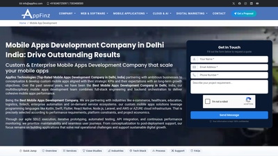 Screenshot of Mobile Apps Development Company