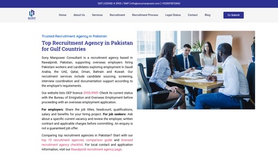 Screenshot of bEST RECRUITMENT AGENCIES