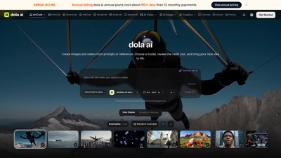 Screenshot of Dola AI