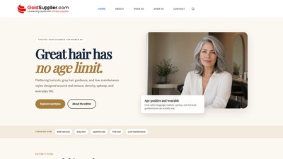 Screenshot of Gold Hair - Hairstyle Guides for Women Over 40