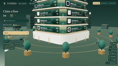 Screenshot of TopBid