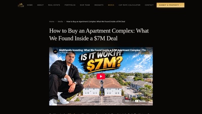 Screenshot of How to Buy an Apartment Complex: A Real $7M Deal Analysis