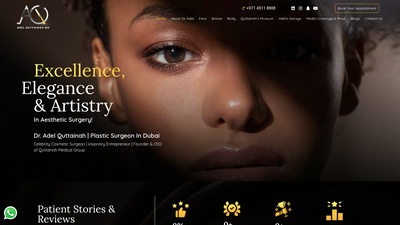 Screenshot of Plastic Surgeon in Dubai | Celebrity Plastic Surgeon | Dr Adel Quttainah