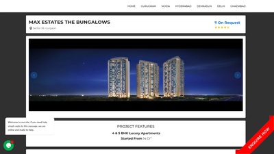 Screenshot of Max Estates The Bungalows | Luxury Property Overview