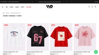 Screenshot of Oversized T-shirt Women