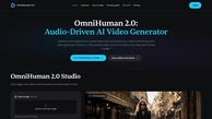 Screenshot of OmniHuman 2.0 – AI Video Generator with Natural Lip Sync
